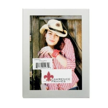 Lawrence Frames Lawrence Frames 230157 Lawrence Frames Brushed Silver 5x7 Metal Picture Frame 230157